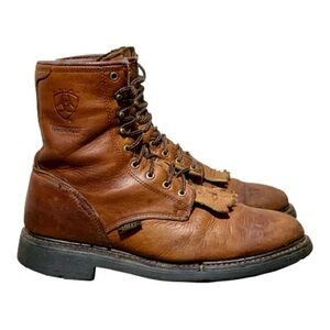 Men’s Ariat Cascade ATS 8in Waterproof Leather Work Boots Size 11.5D